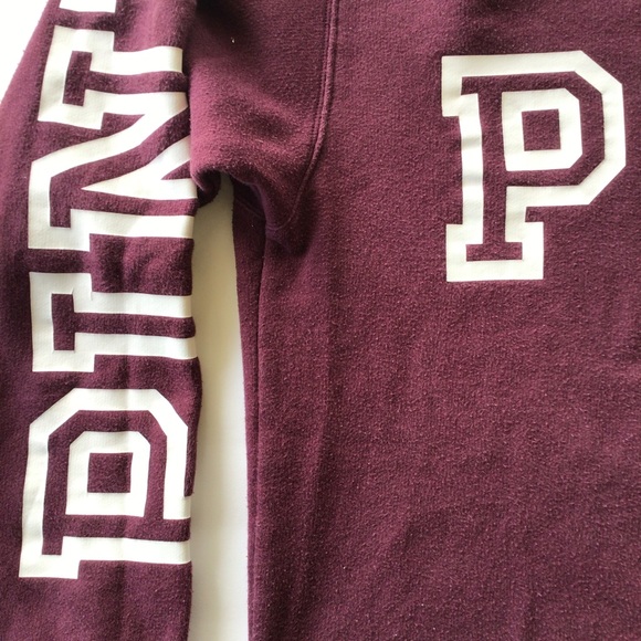 PINK VICTORIAS SECRET COLLEGIATE SWEATSHIRT PURPLE MEDIUM - Picture 6 of 14